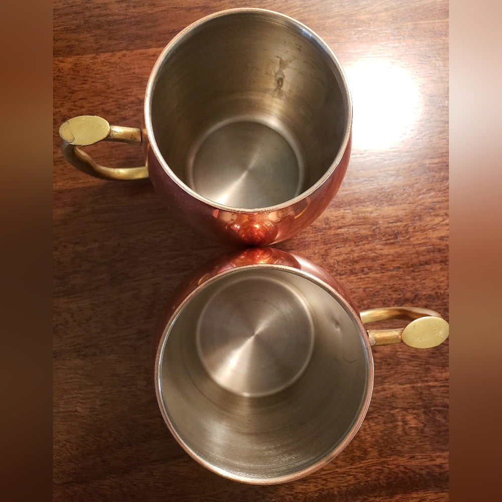 Copper Moscow Mule Mugs Set of 2 - Picture 7 of 11